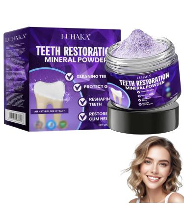 LUHAKA Dental Repair Mineral Powder 2025 New Teeth Restoration Mineral Powder Effective in strengthening Teeth and Gums (1PC)
