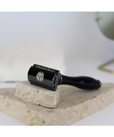 Mylily Razor Hobel with 5 Blades | Eco-Friendly Safety Razor for Women | Zero Waste Shaving | Perfect Shave | Plastic-Free Intimate Area Care | Black - Buy Online on GoSupps.com