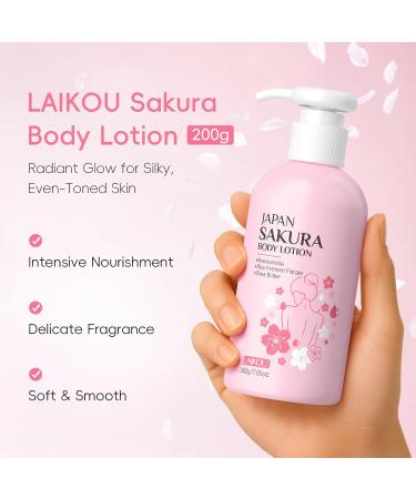 LAIKOU Sakura moisturizing body lotion body lotion 200 g - Buy Online on GoSupps.com