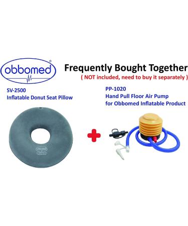ObboMed SV-2500N (15) Folding Inflatable Ring Donut Seat Pillow Cushion - Relief from Hemorrhoids, Tailbone Pain, Bed Sores, Sciatica - Portable and Comfortable - Buy Online on GoSupps.com