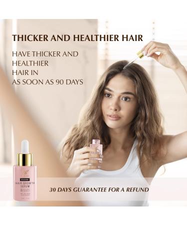 Veganic Hair Growth Serum - Natural Oil for Men & Women | Effective Hair Regrowth Treatment | 30ml Thinning Hair Solution - Buy Online on GoSupps.com