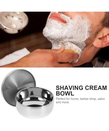 Frcolor Men's Shaving Bowl & Soap Set | Stainless Steel Shaving Accessories & Wooden Stand for Perfect Shave - International Shipping Available - Buy Online on GoSupps.com