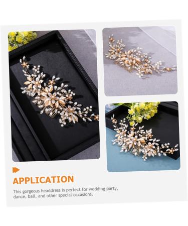 BELLIFFY Headgear Bride Wedding Hair Comb Bridal Flower Hair Comb Wedding Headdress Wedding Pearl Hair Comb Bridal Headpieces for Wedding Bridal Hair Accessories Wedding Hair Accessories - Buy Online on GoSupps.com