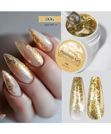 Sculpture Gel High-density platinum nail gel Japanese style glitter for nail art chrome gold and silver gels with drawing and painting function 6 x 5g - Buy Online on GoSupps.com
