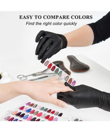 Professional Nail Display Book - 120 Nail Polish Swatch Book with Transparent Nails | Perfect Gel Polish Color Chart for Nail Artists - Buy Online on GoSupps.com