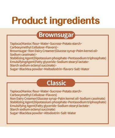 EASY BUBBLE TEA Brown Sugar Flavor Kit - Authentic Instant Boba Milk Tea in Under 1 Minute - 5 Servings with Boba Paper Straws - Microwaveable Cup (Molasses with Pearl Tapioca) - Buy Online on GoSupps.com