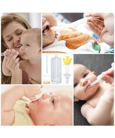 Calakono Yellow Medicine Dispenser for Children | Cute Baby Feeder & Pacifier Medical Dispenser | Ideal for Newborns & Baby Feeding Utensils - Buy Online on GoSupps.com