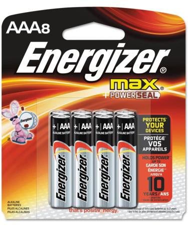 Energizer Max Alkaline AAA Batteries 8 ea, 8 Count (Pack of 1)
