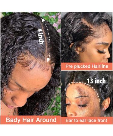 Mongolian Kinky Curly Lace Front Wig 18 | Pre Plucked Pineapple Curl Frontal Wig for Black Women | Human Hair Wet and Wavy Full Lace Wig - Buy Online on GoSupps.com