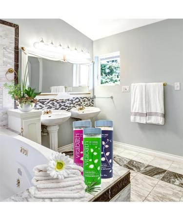 Vitabath Original Spring Green Mineral Bath Soak - Muscle Recovery & Relaxation with Dead Sea Salts - 27 oz - Buy Online on GoSupps.com