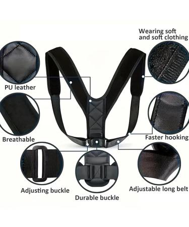 Back Straightener Back Brace Posture Corrector for Women & Men Women Men Braces Spine&Back&Shoulder&Neck Pain Relief Straightener Breathable & Adjustable(Black/One Size) - Buy Online on GoSupps.com