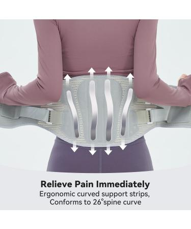 Back Braces for Lower Back Pain | Support Belt for Herniated Disc & Sciatica | Breathable Lumbar Brace for Men & Women - Buy Online on GoSupps.com