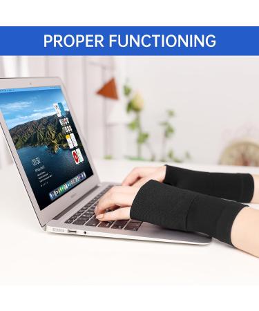 Arthritis Compression Gloves - Pain Relief & Healing for Typing & Daily Work | XL Black Pair - Buy Online on GoSupps.com