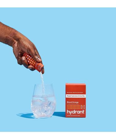 Hydrant Rapid Hydration Drink Mix - Blood Orange - 12 Pack (0.27 oz Each) | Electrolyte Supplement - Buy Online on GoSupps.com