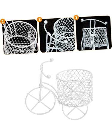 Ipetboom Iron Bicycle Hollow Wrought Iron Candy Box White - Buy Online on GoSupps.com