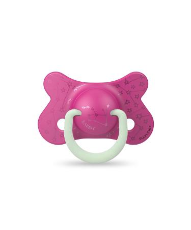Suavinex Reversible Pacifier Set - Night & Day Bunny Pink | 4-18 Months | 2 Pieces - International Shipping Available - Buy Online on GoSupps.com