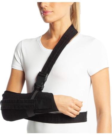 ArmoLine Deluxe XL Arm Sling - Breathable Fabric for Broken Arm - Wrist & Shoulder Immobilizer - Pack of 1 - Buy Online on GoSupps.com