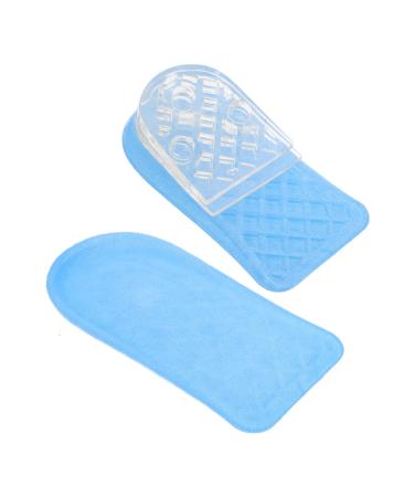 FRCOLOR 2pcs Heel Booster Glass Candle Plate Clear Heightening Insoles Block Heels for Women Dressy Ladies Pumps Blush Heels Detachable Heightening Insoles Insert White Invisible