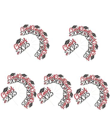 INOOMP 30 pcs class of 2023 cupcake topper graduation cupcake topper 2023 graduation season plug-in Paper paper cup cake supplies grad party decoration cake class of 2023 cake decors