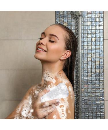 Soft Shower Sponge 3D Bath Sponge Shower Brush with Up Rope | Absorbent Bath Sponge Spa Scrub Exfoliator for Dead Skin Removal Body Wash Sponge for Adults Children White - Buy Online on GoSupps.com