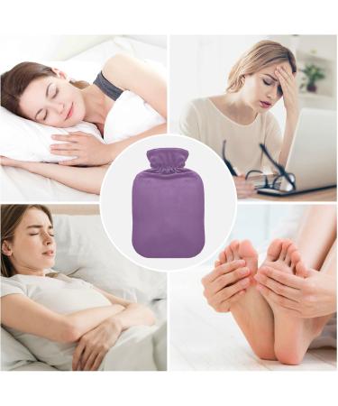 Purple Hot Water Bottle with Cover - 2L Pain Relief Bag for Women | Ideal for Soothing Comfort & Relaxation - Buy Online on GoSupps.com