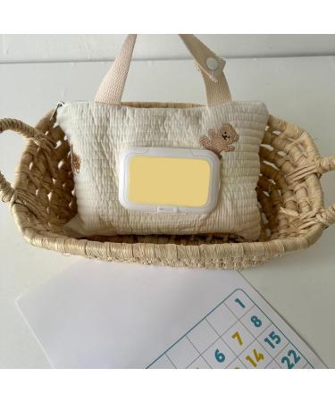 Hanging Wet Wipe Case Soft And Cotton Tissue Bag Reusable Tissue Case For Baby Strollers Car And Daily Use - Buy Online on GoSupps.com