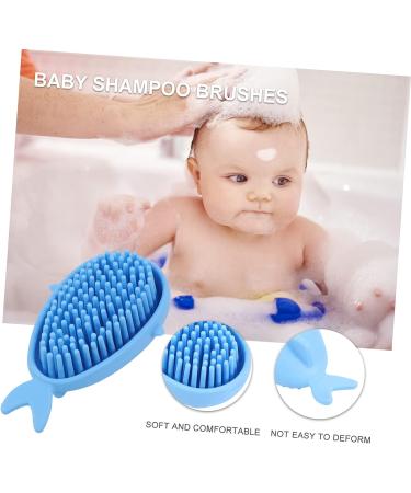GAFOKI Baby Shampoo Brush Set - Newborn Hair Washing Tool with Scalp Exfoliator, Cartoon Whale Design for Gentle Bath Time - Buy Online on GoSupps.com