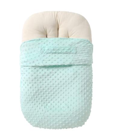 Newborn Lounger Cover, Minky Removable Slipcover for Baby Boy Girl Snugly Fits for 29 x 17 x 4 inches Infant Padded Lounger, Premium Quality Microfiber, Ultra Soft Comfortable (Bay Green)