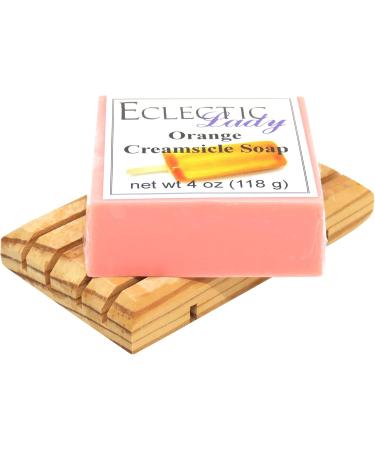 Orange Creamsicle Glycerin Soap - 4 oz Bar by Eclectic Lady | Moisturizing Handmade Soap for All Skin Types - Ships Internationally - Buy Online on GoSupps.com