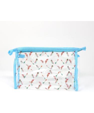 Com-Four Kids 4-Part Travel Set - Toothbrush Mug Case Comb & Zip Pocket - Indian Motif Hygiene Bag (Blue) - Buy Online on GoSupps.com