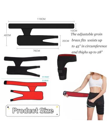Ortho-Wrap Hip Brace Healthy Lab Co Sciatica Brace Hip Brace for Sciatica Pain Relief Stabilizing Hip Brace Groin Thigh Sleeve Hip Support Wrap Wrap Hip Brace for Men Women - Buy Online on GoSupps.com