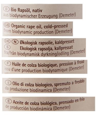 Naturata Demeter Virgin Rapeseed Oil 500ml - Organic Cold-Pressed Cooking Oil for Healthy Meals - International Shipping Available - Buy Online on GoSupps.com