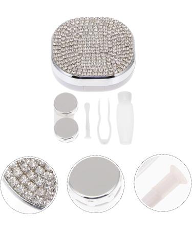 Solustre Colored Contact Lenses Care Box - 2pcs Invisible ABS Plastic Container in Various Colors - Compact & Travel-Friendly 7.1x7.1x2.5cm - Buy Online on GoSupps.com
