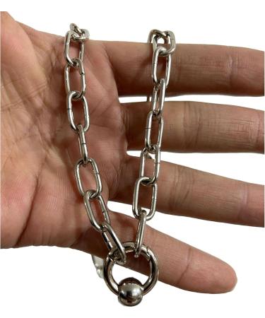 Oralgo Steel Bead Keybone Chain Necklace | Stylish Round Pearl Collarbone Chain for Everyday Use | Metal Jewelry - Buy Online on GoSupps.com