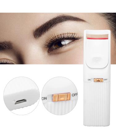 Heated Eyelash Curler Electric Eye Lashes Curler USB Intelligent Temperature Control Quick Preheating Ergonomic Design Heated Lash Curler (Blanco) - Buy Online on GoSupps.com