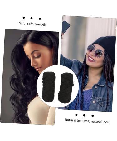 minkissy 2 Rolls Brazilian Wool Braid Clip on Hair Extensions Long Hair Wig Fish Line Extension Multi- Colors Party Highlights Invisible Wire Headband Polypropylene Hair Piece Natural 19.9X9X7CM Black - Buy Online on GoSupps.com