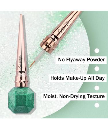  FADVAN FADVAN No.6 Glitter Metallic Eyeliner Green Long-Lasting Metallic Glitter Eyeliner Extremely Fine Can Be Used As Liquid Eyeshadow (Green) - Buy Online on GoSupps.com