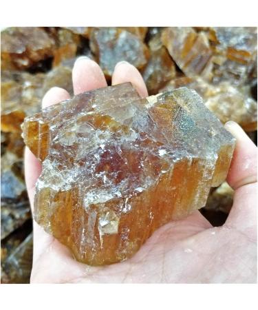 Natural Raw Orange Honey Amber Calcite Quartz Ores Specimen Rough Crystal Stones Decor Collections in Bulk Decoration ZJGIDTEM 850-1000g - Buy Online on GoSupps.com