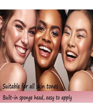 Liquid Blush & Contour Makeup Set - Soft Breathable Formula with Built-in Sponge | Perfect Gift Set (#Rouge 03 + Contour 01) - Buy Online on GoSupps.com