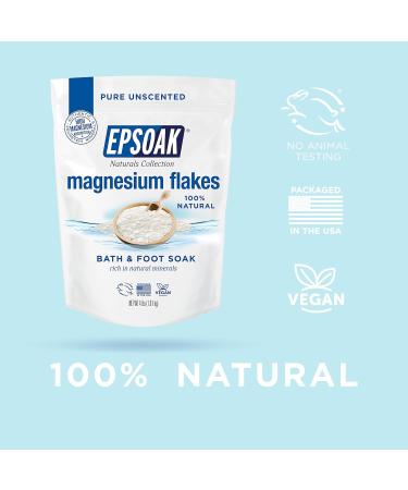 Epsoak Naturals Magnesium Flakes - 4 lb Foot Spa & Relaxing Bath 100% Natural Zechstein Chloride - International Shipping Available - Buy Online on GoSupps.com