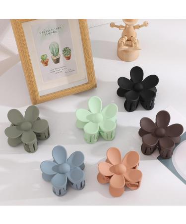 6PCS Large Flower Hair Clips for Thick & Thin Hair - Non-slip Strong Hold, Cute Mint Green Hair Accessories for Women & Girls - Buy Online on GoSupps.com