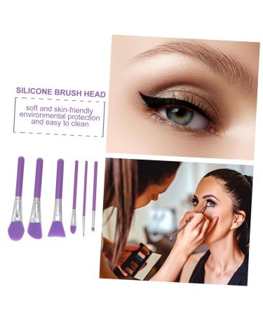 FRCOLOR 18 Pcs Silicone Mask Brush Applicator Set - Essential Makeup & Skin Care Tools for Women - Purple Facial Mask & Makeup Brushes - Buy Online on GoSupps.com