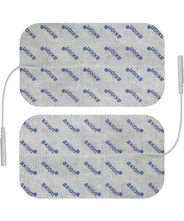 Buy Axion 12x7 cm Reusable Adhesive Electrode Pads - High Conductivity TENS & EMS - Certified Medical Device - Buy Online on GoSupps.com