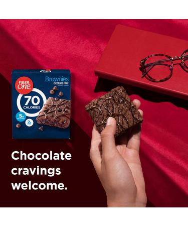 Fiber One 70 Calorie Chocolate Fudge Brownies Snack Bars - 6 ct Pack - Buy Online on GoSupps.com