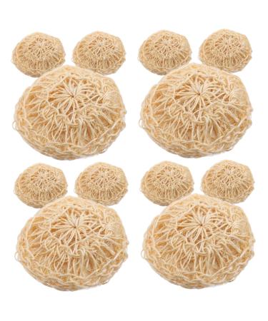 Housoutil 12 Pcs Cleaning Bath Ball Cleaning Sponge Bath Foaming Ball Body Sponge for Body Loofa Back Exfoliator Sponge Shower Sponge Mesh Balls Bath Flower Sisal The Bubble