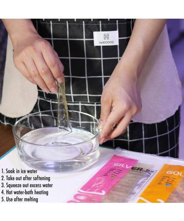 HAODONG Beef Gold Leaf Gelatin Sheets - 200 Bloom (20 Sheets 40g) - Ideal for Baking and Cooking Mirror Glaze Mousse Cake - Buy Online on GoSupps.com