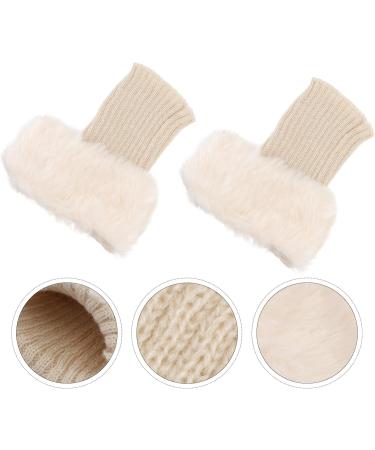 Buy Toddmomy 3 Pairs Winter Fur Boot Covers - Knitted Boot Cuffs & Furry Ankle Warmers for Ultimate Warmth & Style - Buy Online on GoSupps.com