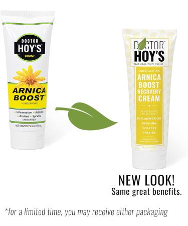 DOCTOR HOY'S Natural Arnica Boost Recovery Cream for Rapid Bruise and Muscle Pain Relief - 6 Fl Oz - Buy Online on GoSupps.com