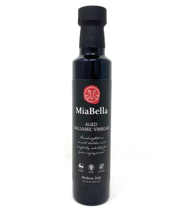 MiaBella Barrel Aged Balsamic Vinegar Product of Modena, Italy (Traditional - 8.5 fl oz)