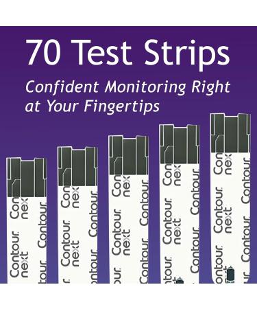 Contour Next Blood Glucose Test Strips - 70 Count - Buy Online on GoSupps.com